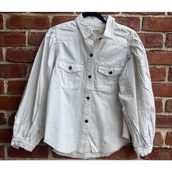 Free People Jackets & Blazers - Free People We The Free With Love Denim Overshirt Jacket small NEW